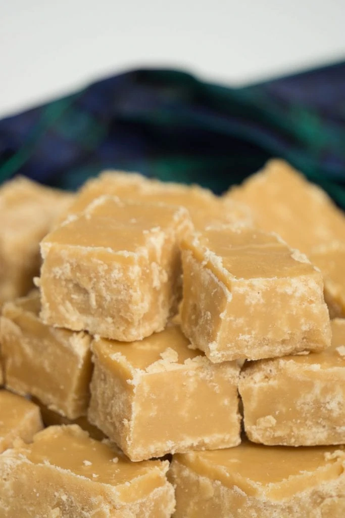 Scottish Tablet Recipe in a pile