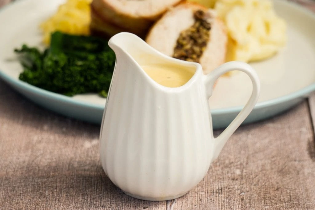 Recipe for Whisky Sauce for Haggis - In a white jug