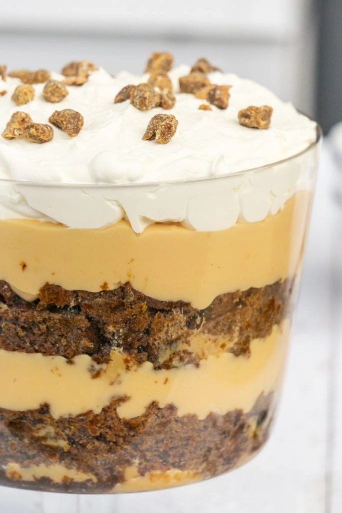 Sticky Toffee Trifle pudding Layers
