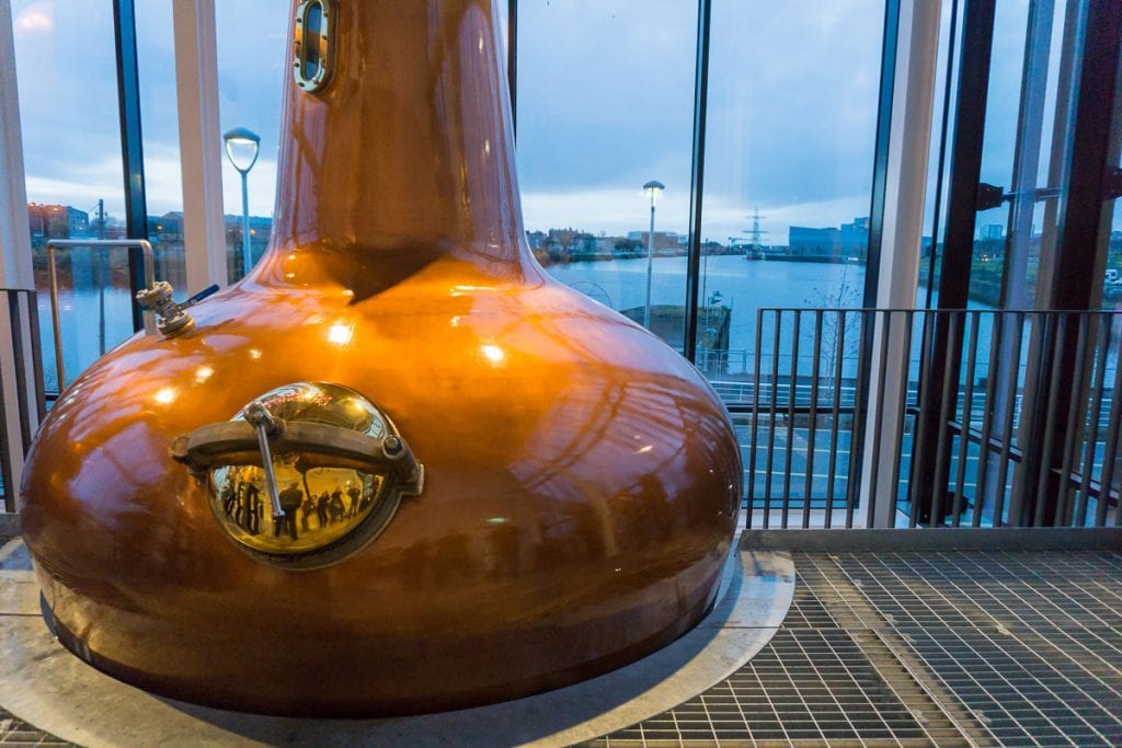 Whisky Distillery in Glasgow by the River Clyde