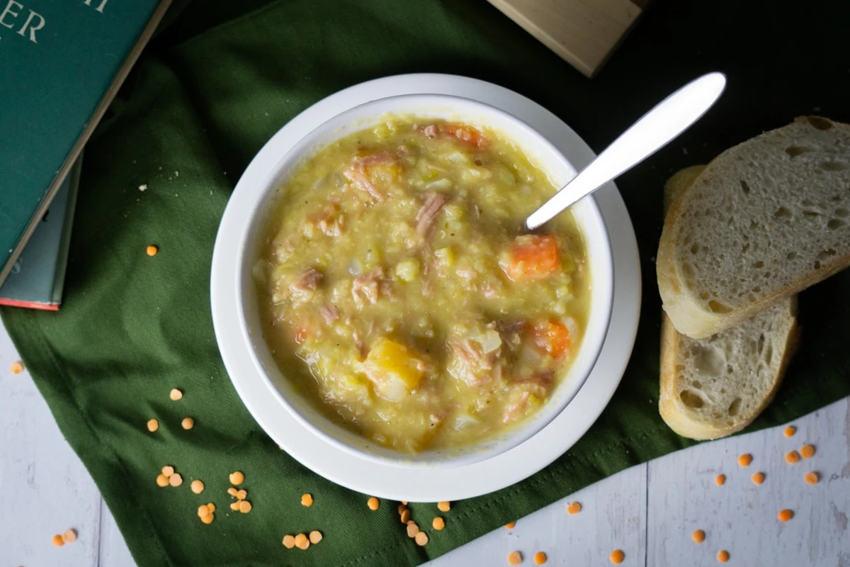 Easy Scottish Lentil Soup Recipe (with Vegetarian Option) Scottish Scran