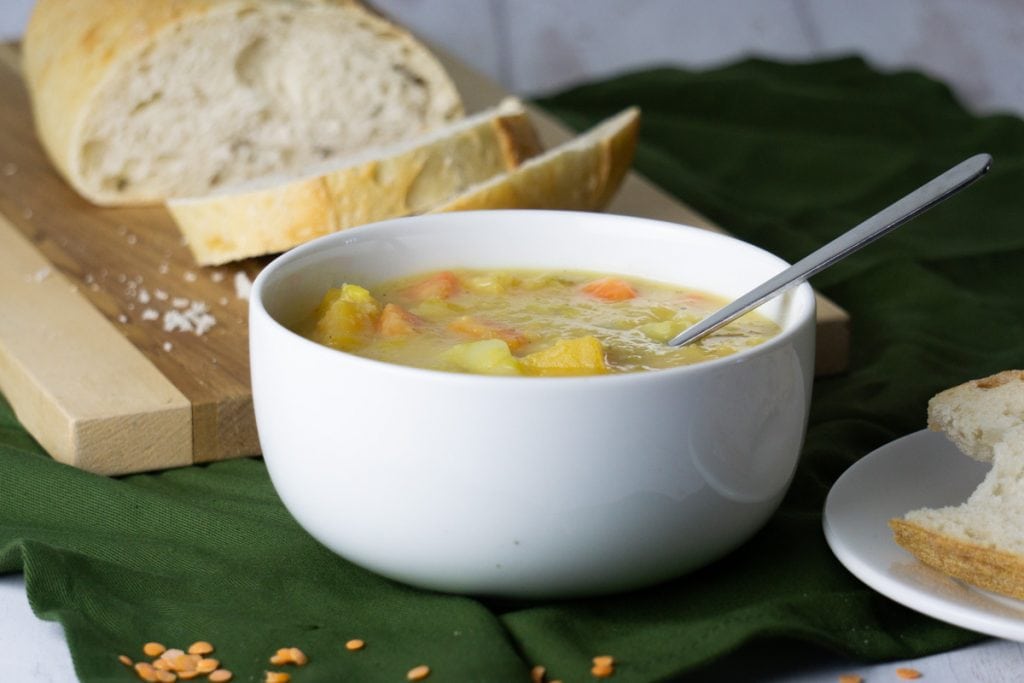 Scottish Lentil Soup Recipe in a bowl
