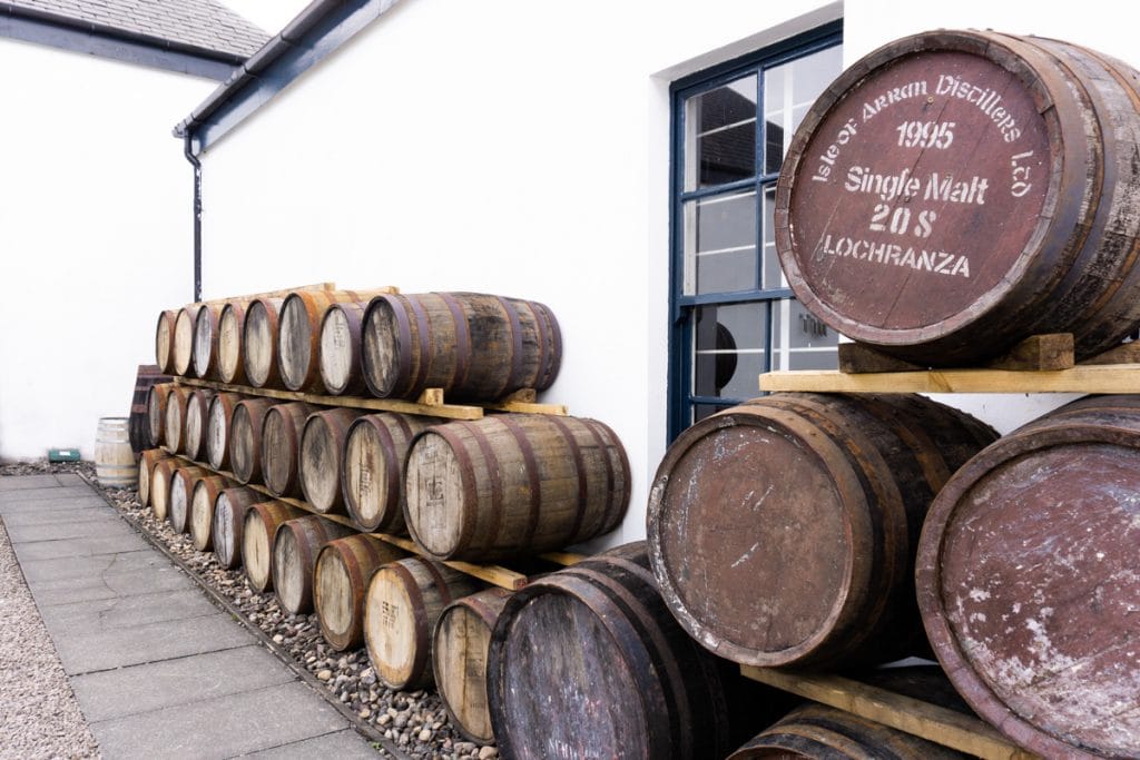 Scotch Whisky Barrels at the Isle of Arran Distillery