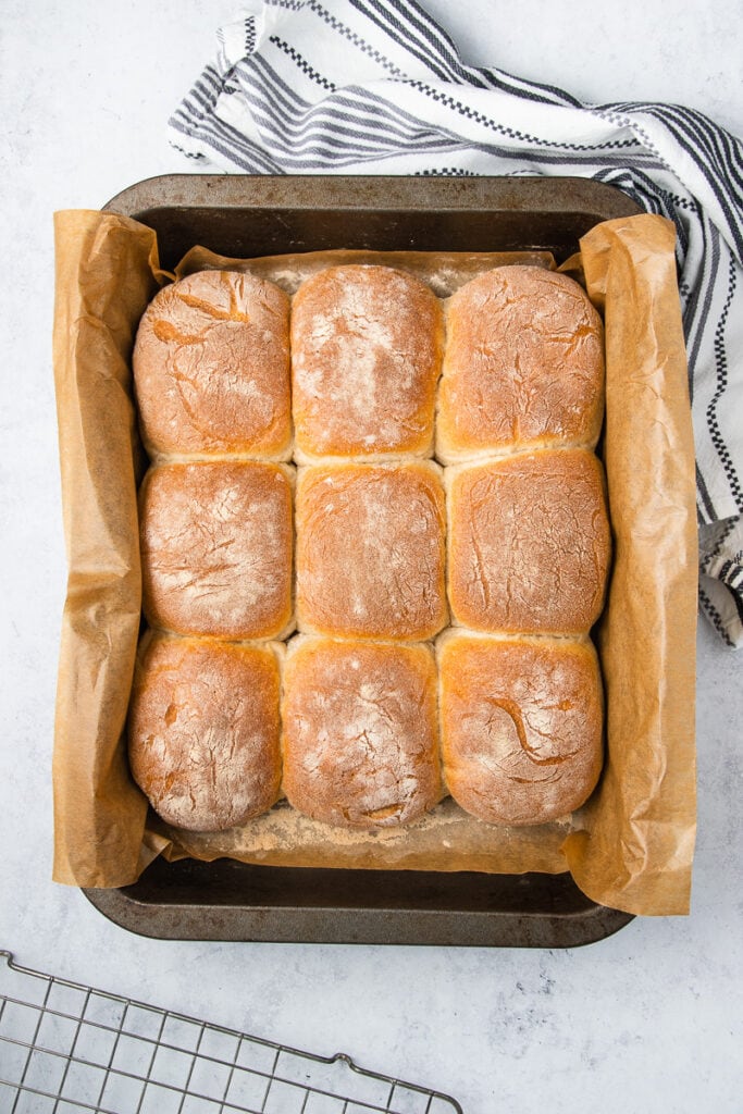 freshly baked Scottish morning rolls