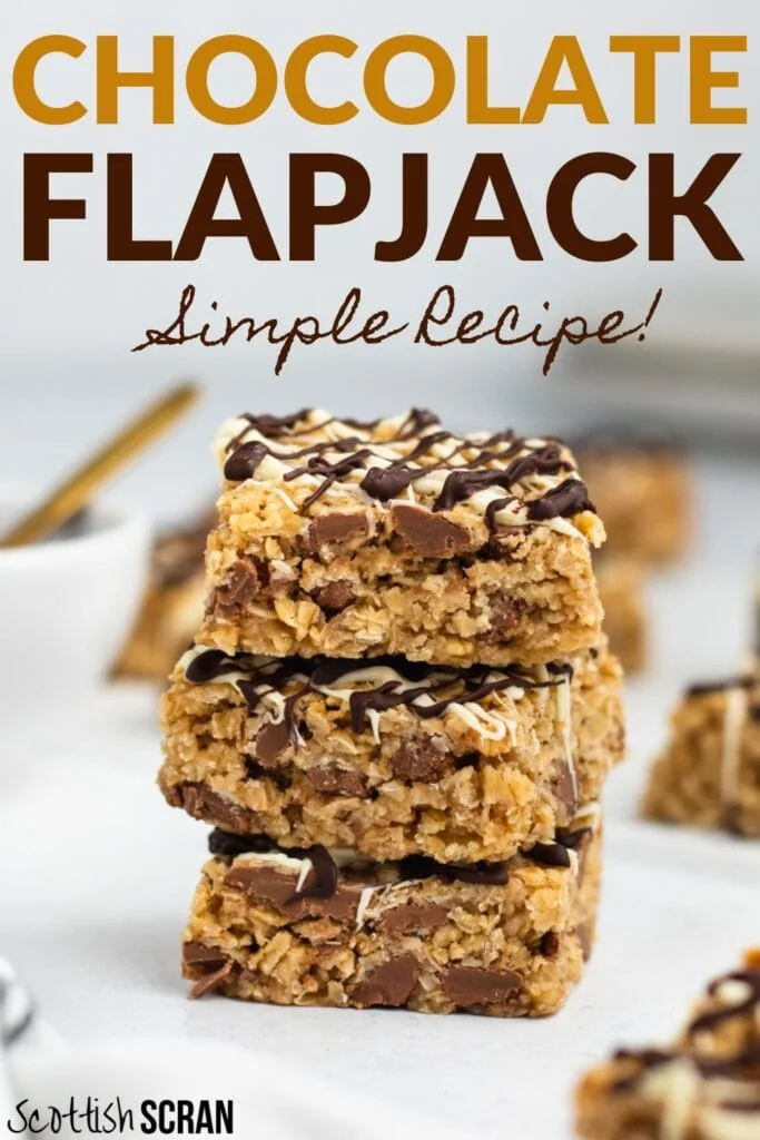 Chocolate Flapjack Recipe Pin