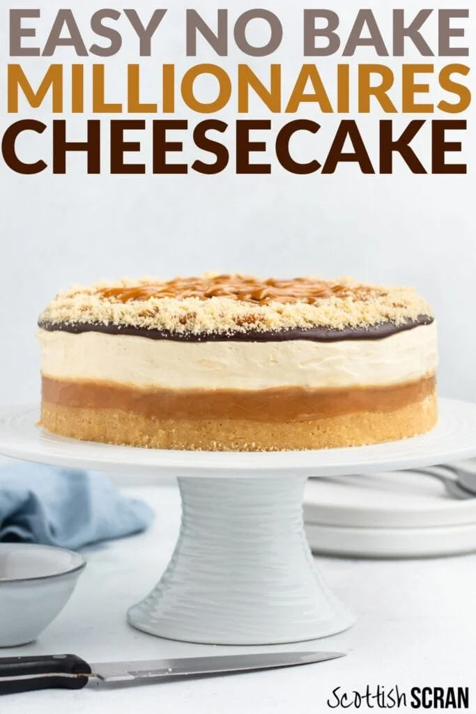 Millionaire's Cheesecake Recipe - Pin