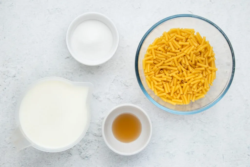 Macaroni Pudding Recipe - Ingredients