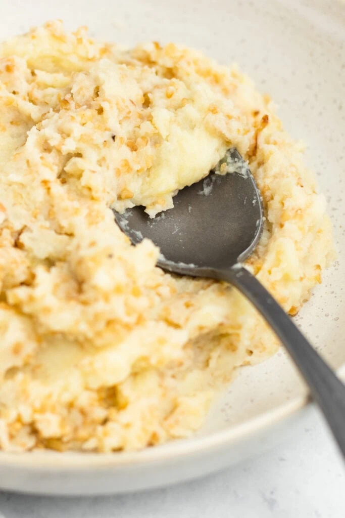Scottish Skirlie Recipe - Skirlie mixed through mashed potato