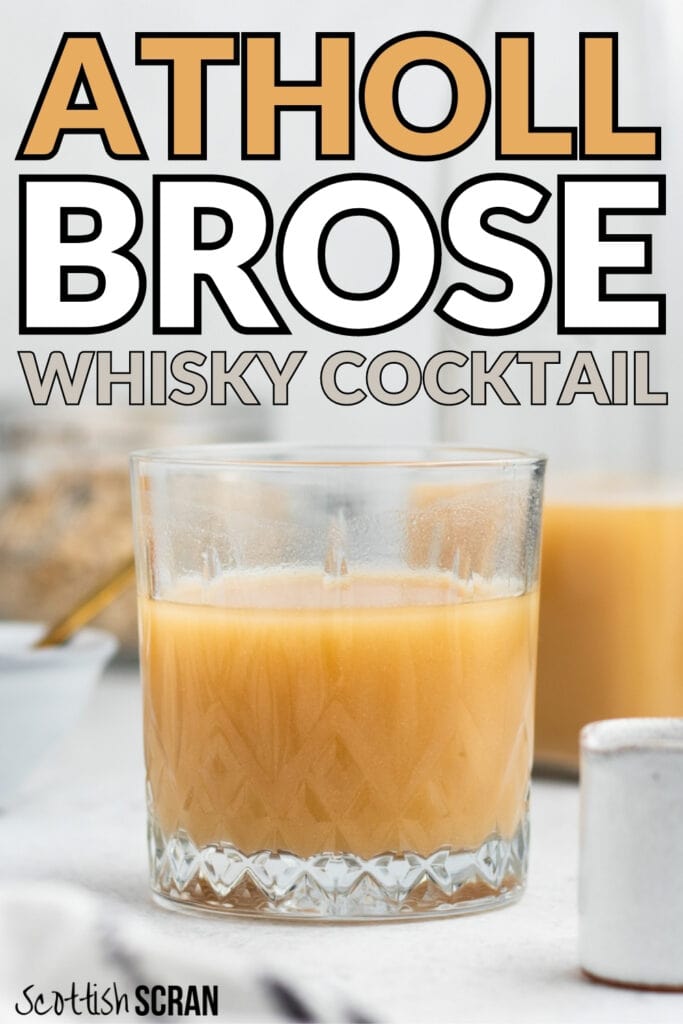 Atholl Brose Whisky Cocktail Pin