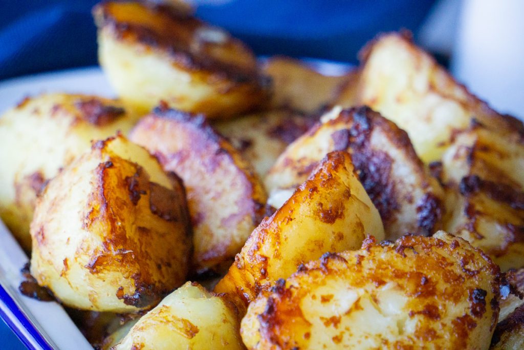 Marmite Roast Potatoes Recipe - piled together