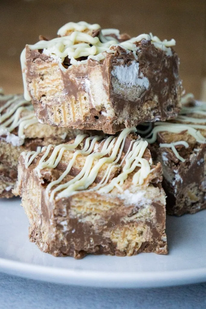 Scottish Rocky Road - piled on a plate