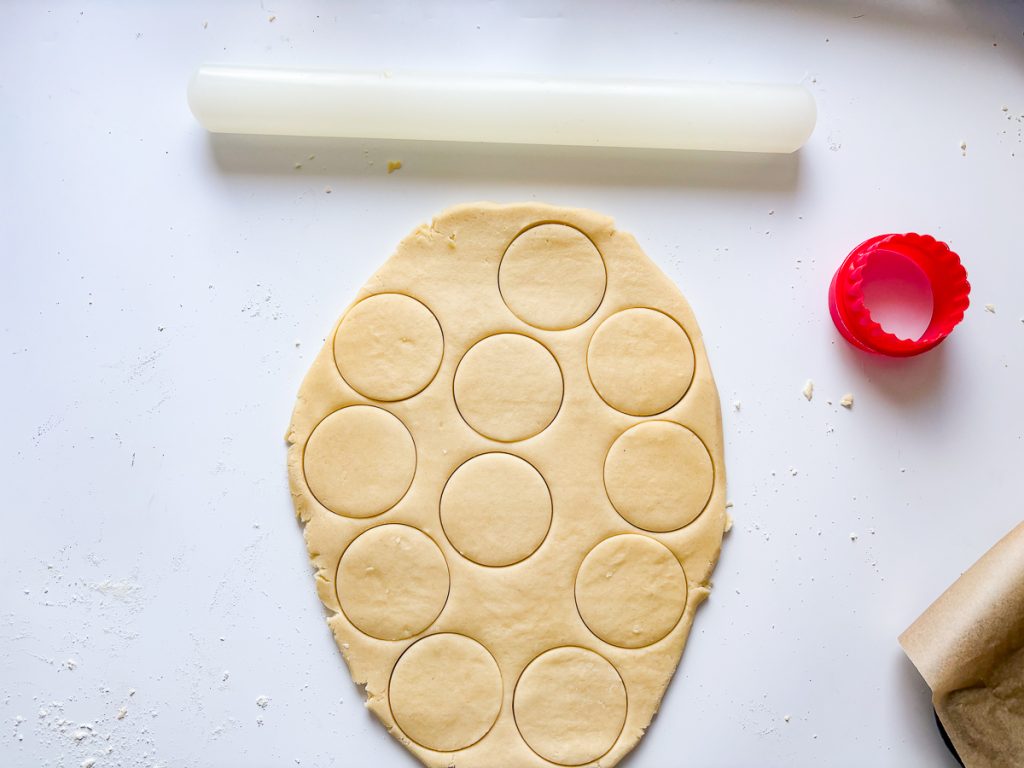 Shortbread Rounds Recipe Method - cutting shapes