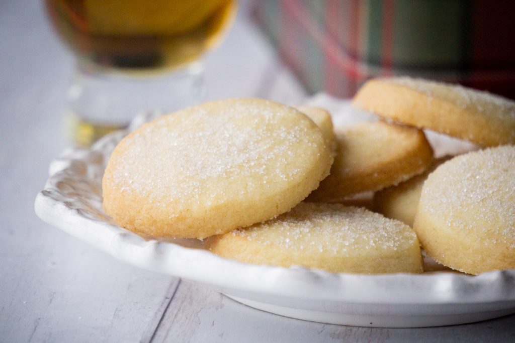 Shortbread Rounds Recipe - Shortbread on a plate